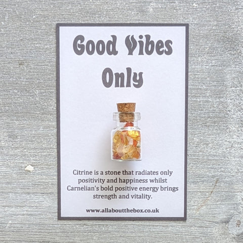 Crystal Inspiration Bottle - Good Vibes Only