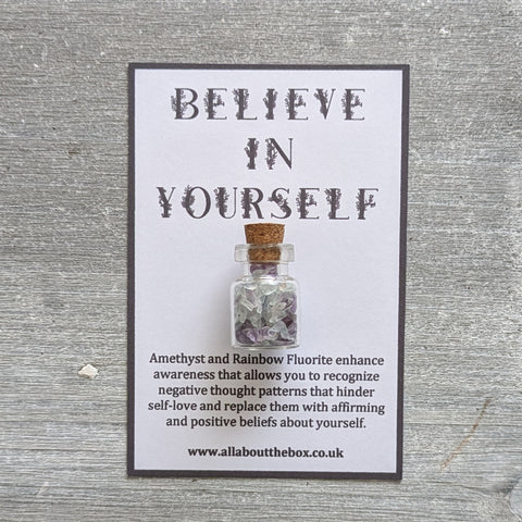 Crystal Inspiration Bottle - Believe In Yourself