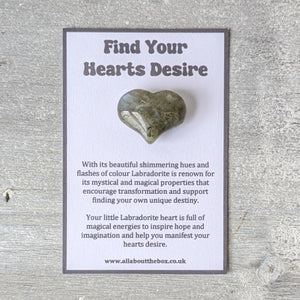 Labradorite Mini Heart - Find Your Hearts Desire