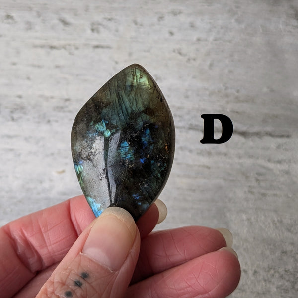 Labradorite Polished Leaf - Sold As Seen