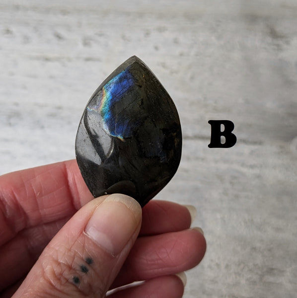 Labradorite Polished Leaf - Sold As Seen