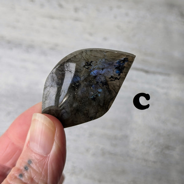 Labradorite Polished Leaf - Sold As Seen