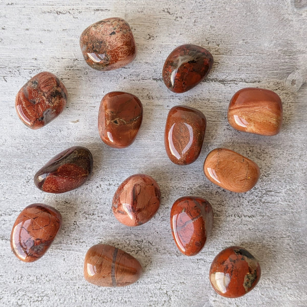 Red Banded Jasper Tumblestone