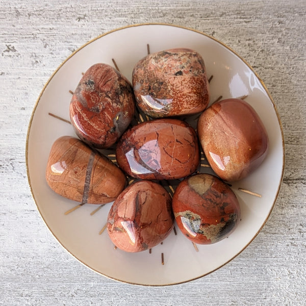 Red Banded Jasper Tumblestone