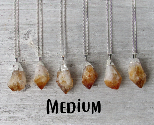 Raw Citrine Necklace