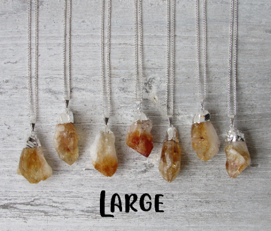 Raw Citrine Necklace