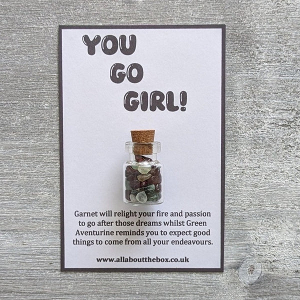 Crystal Inspiration Bottle - You Go Girl