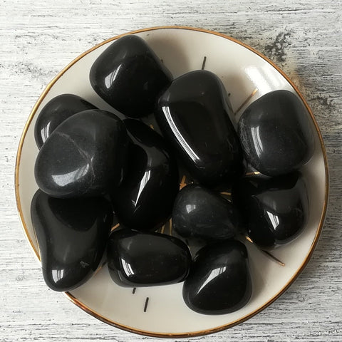 Black Agate Tumblestone