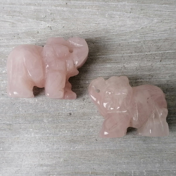 Rose Quartz Elephant