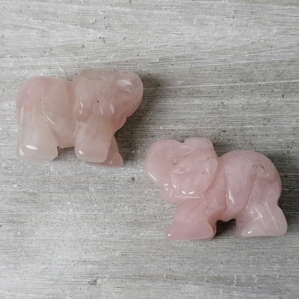 Rose Quartz Elephant