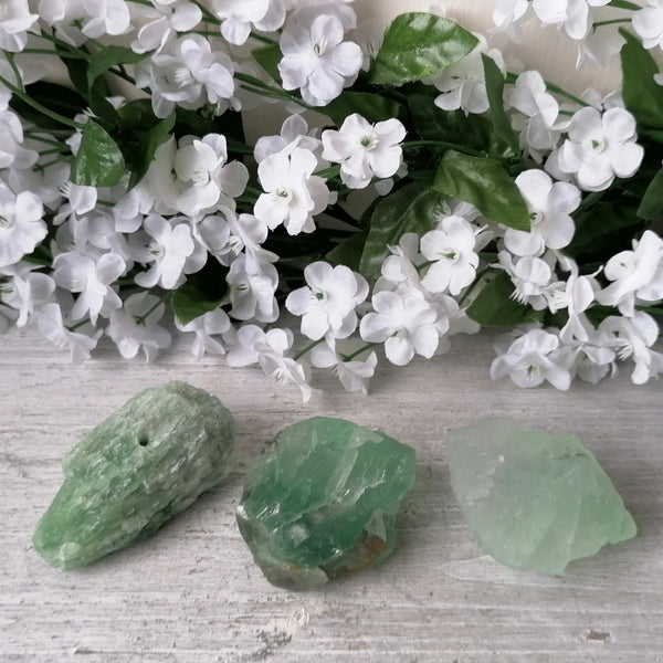 Small Raw Green Fluorite Incense Holder