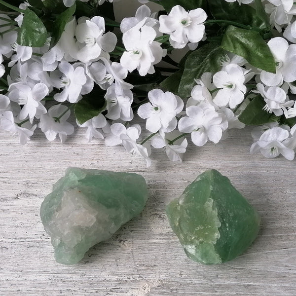 Small Raw Green Fluorite Incense Holder