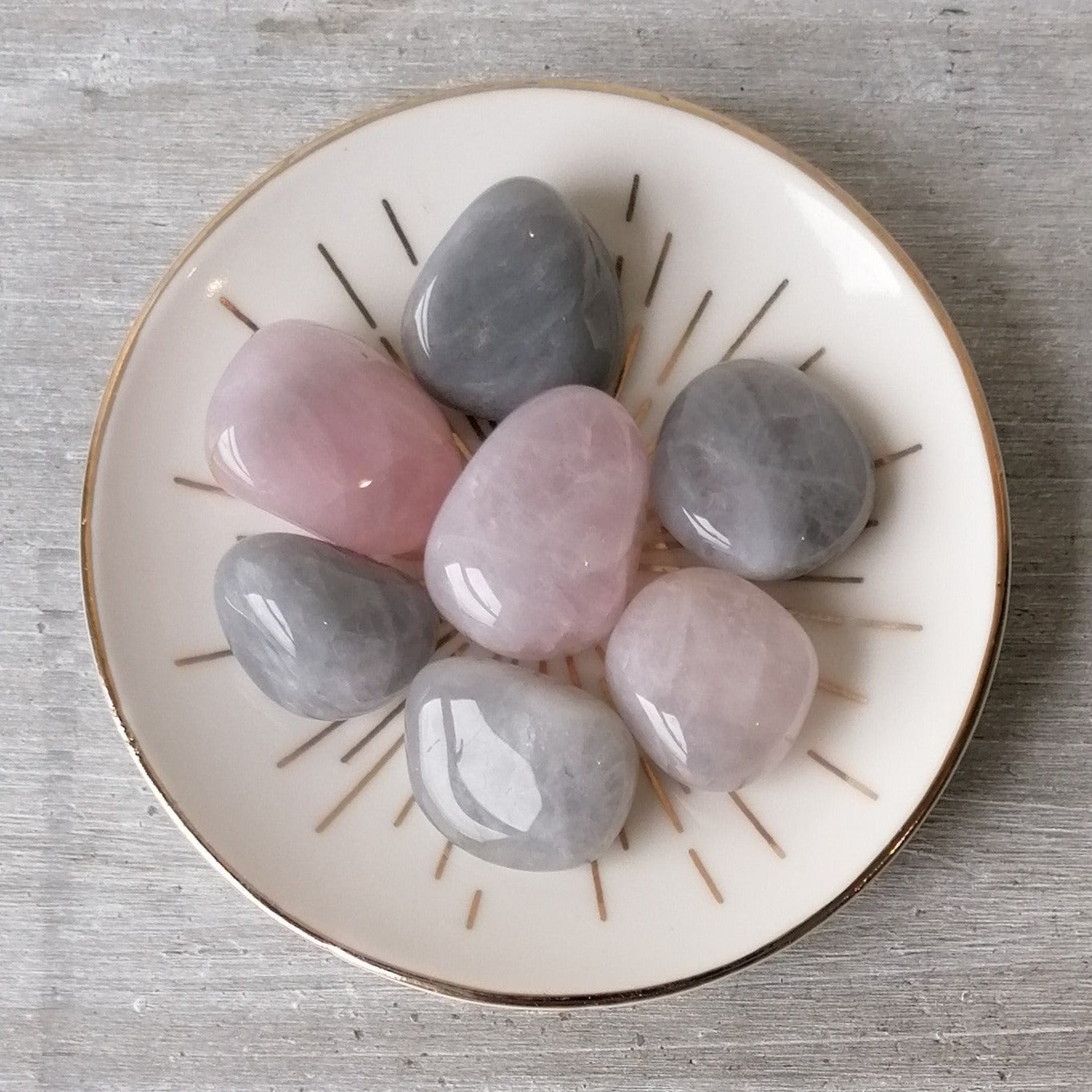 Lunar Rose Quartz Tumblestone