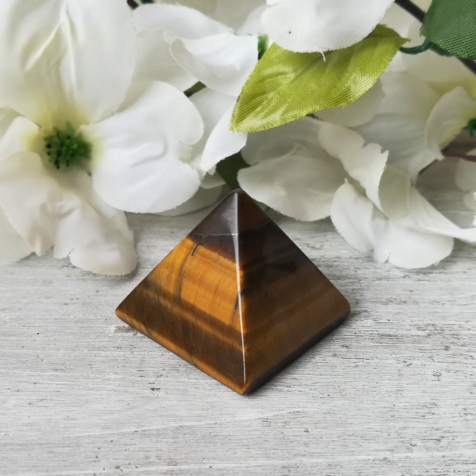 Tigers Eye Pyramid