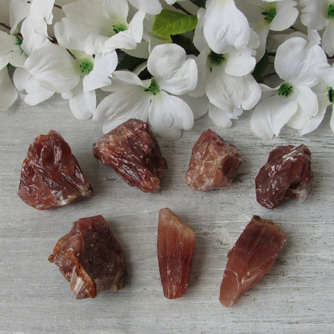 Raw Red Calcite