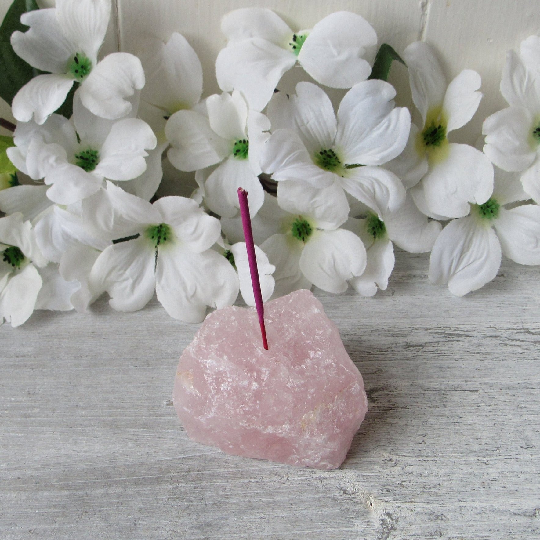 Rose Quartz Incense Holder