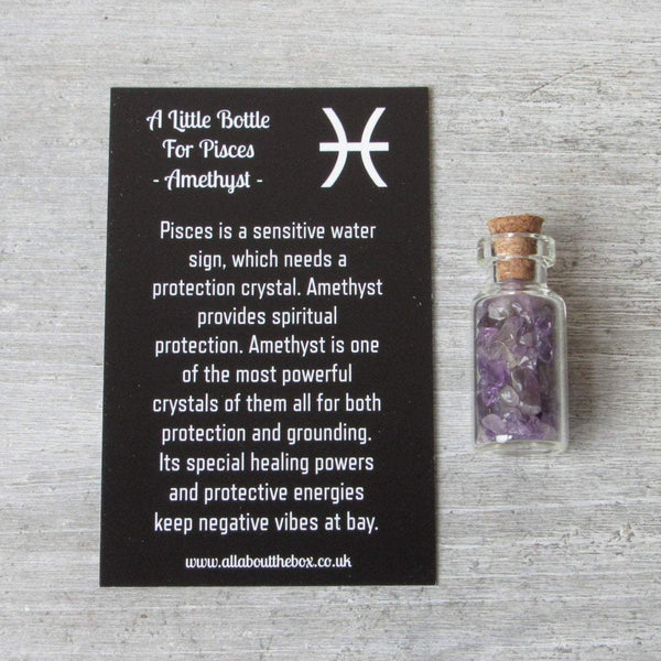 Crystal Bottle For Pisces