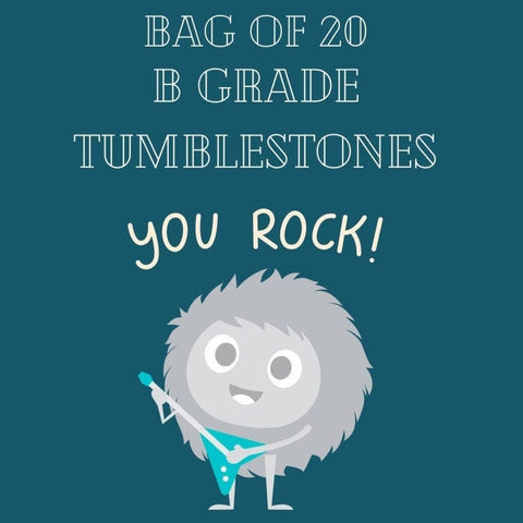 Bag of 20 B Grade Mixed Tumblestones