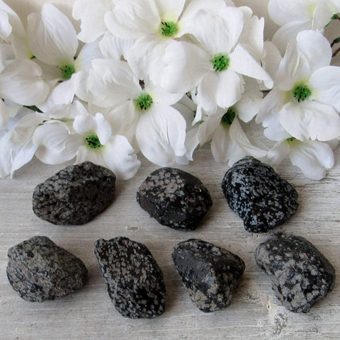 Raw Snowflake Obsidian