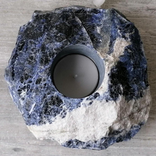 Blue Sodalite Tealight Holder - 003