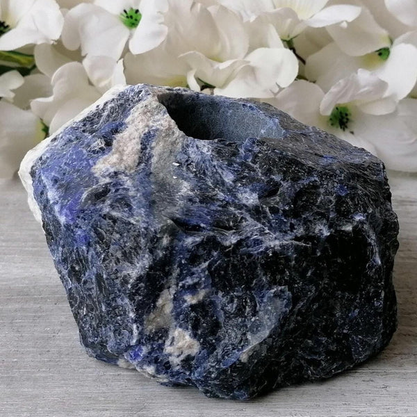 Blue Sodalite Tealight Holder - 003