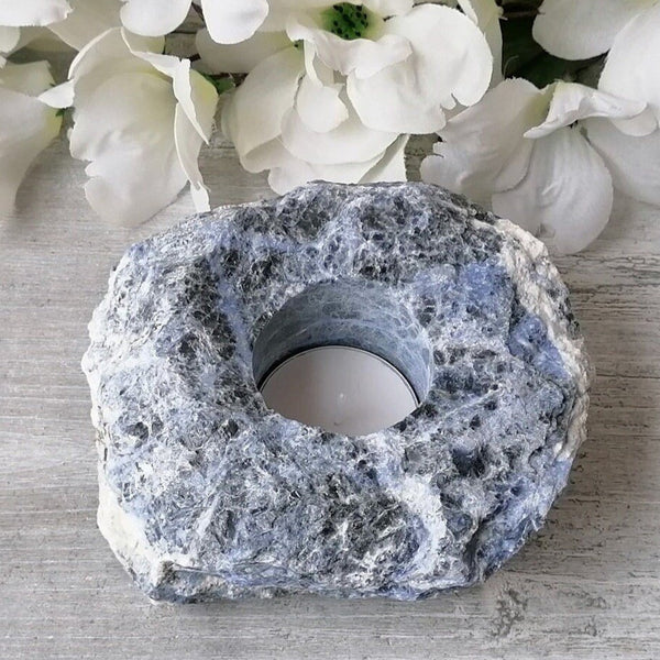 Blue Sodalite Tealight Holder - 004