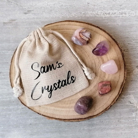 Personalized Crystal Bag - Empty