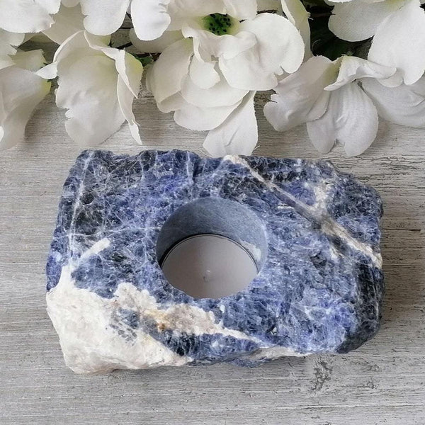 Blue Sodalite Tealight Holder - 001