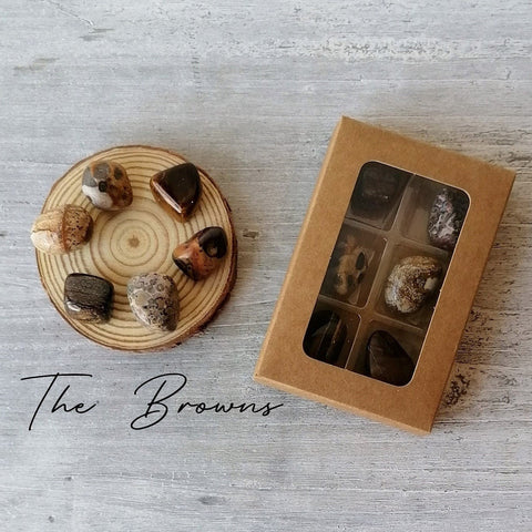 Colour Therapy Tumblestone Gift Box - The Browns