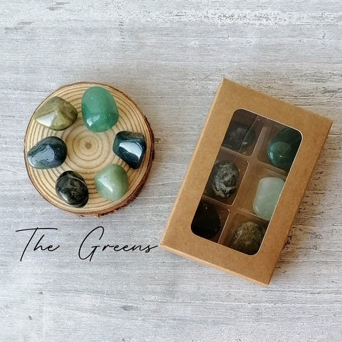 Colour Therapy Tumblestone Gift Box - The Greens