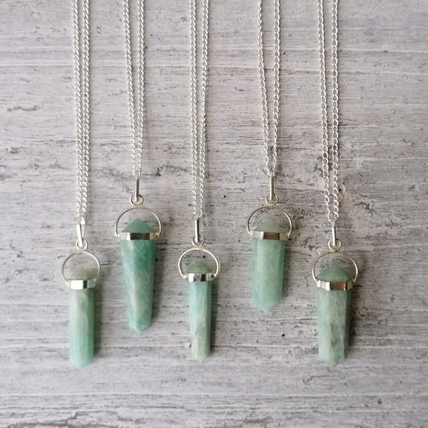 Amazonite Crystal Necklace